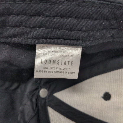 Chipotle Strapback Hat Black One Size Adjustable Embroidered 6 Panel Loomstate