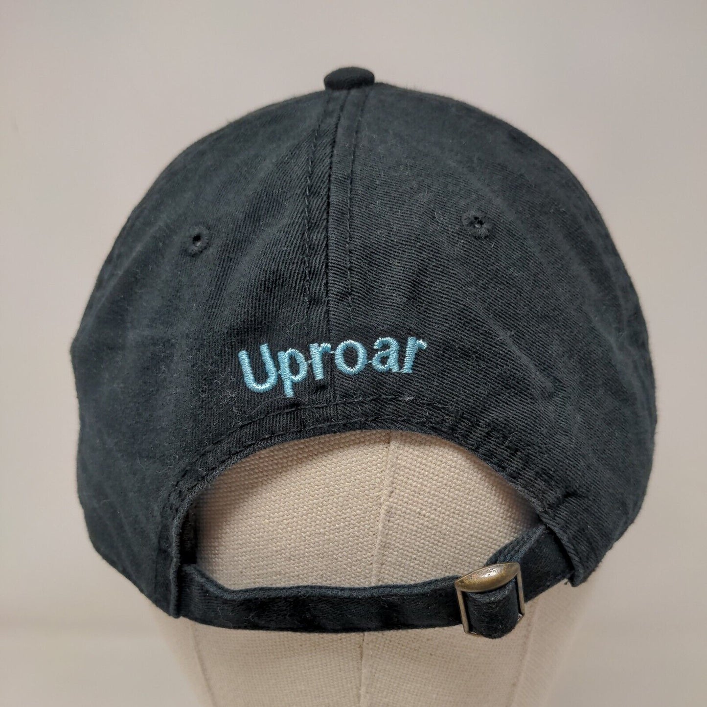 Silver Stride Pride Uproar Slideback Hat Black OSFM Adjustable Embroidered Otto