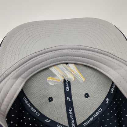 Letter M Fitted Hat Blue S/M Lightweight C Fit HC1 Embroidered Champro