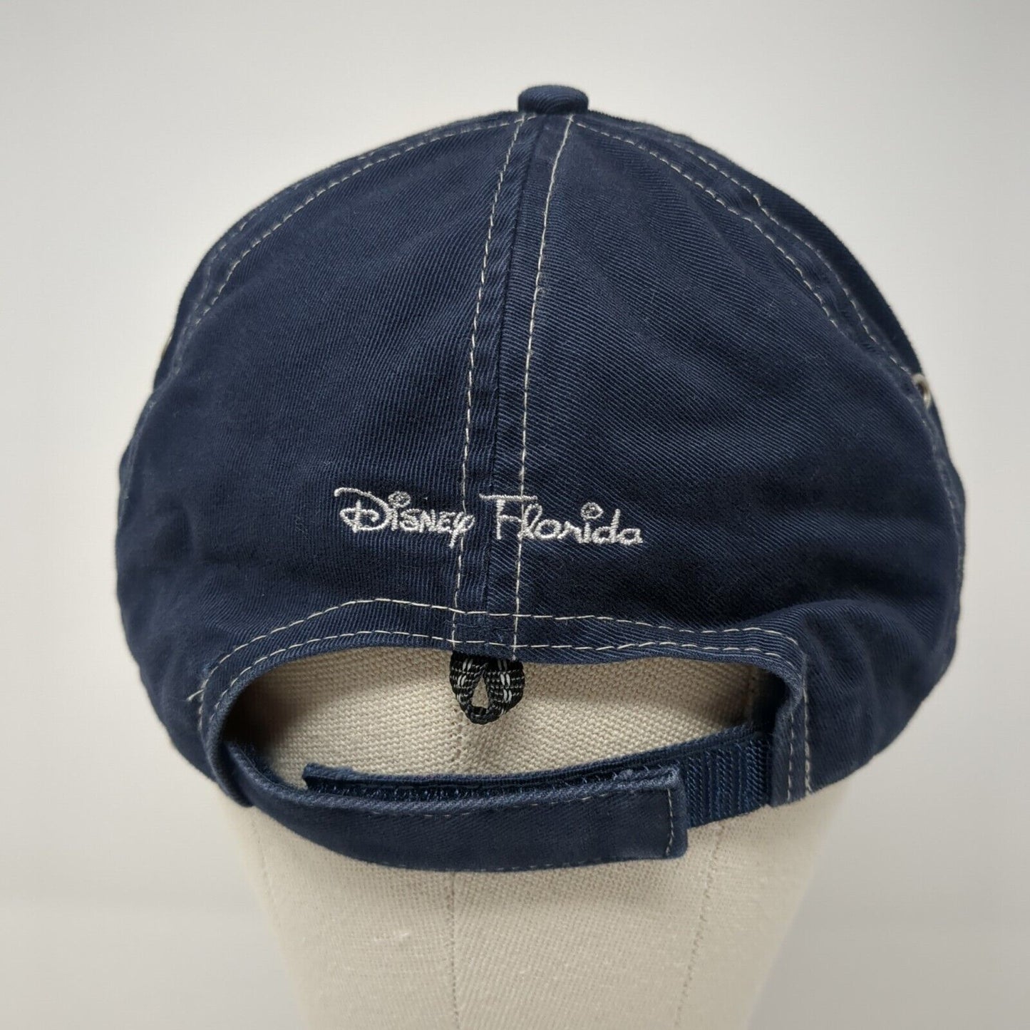 Goofy Strapback Hat Blue One Size Adjustable Embroidered Disney Florida