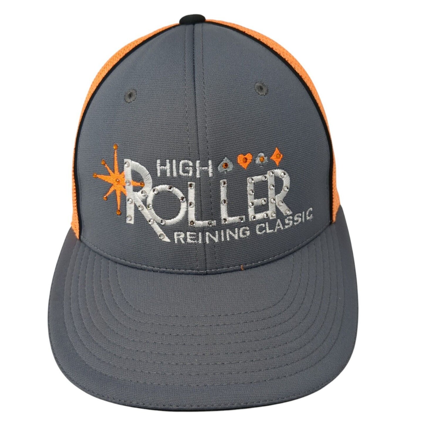 High Roller Reining Classic Las Vegas Fitted Trucker Hat Multi S/M Richardson