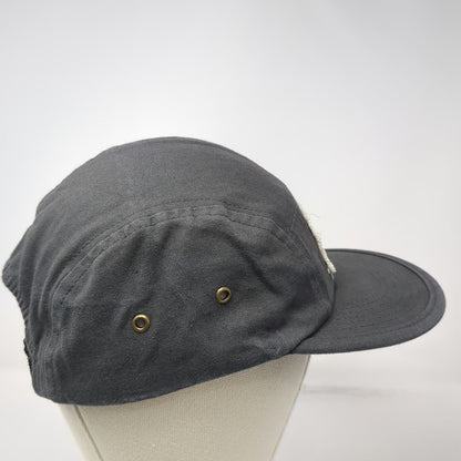 Big Accessories 5 Panel Gray One Size Frayed Fish Patch Slideback Hat Fishing