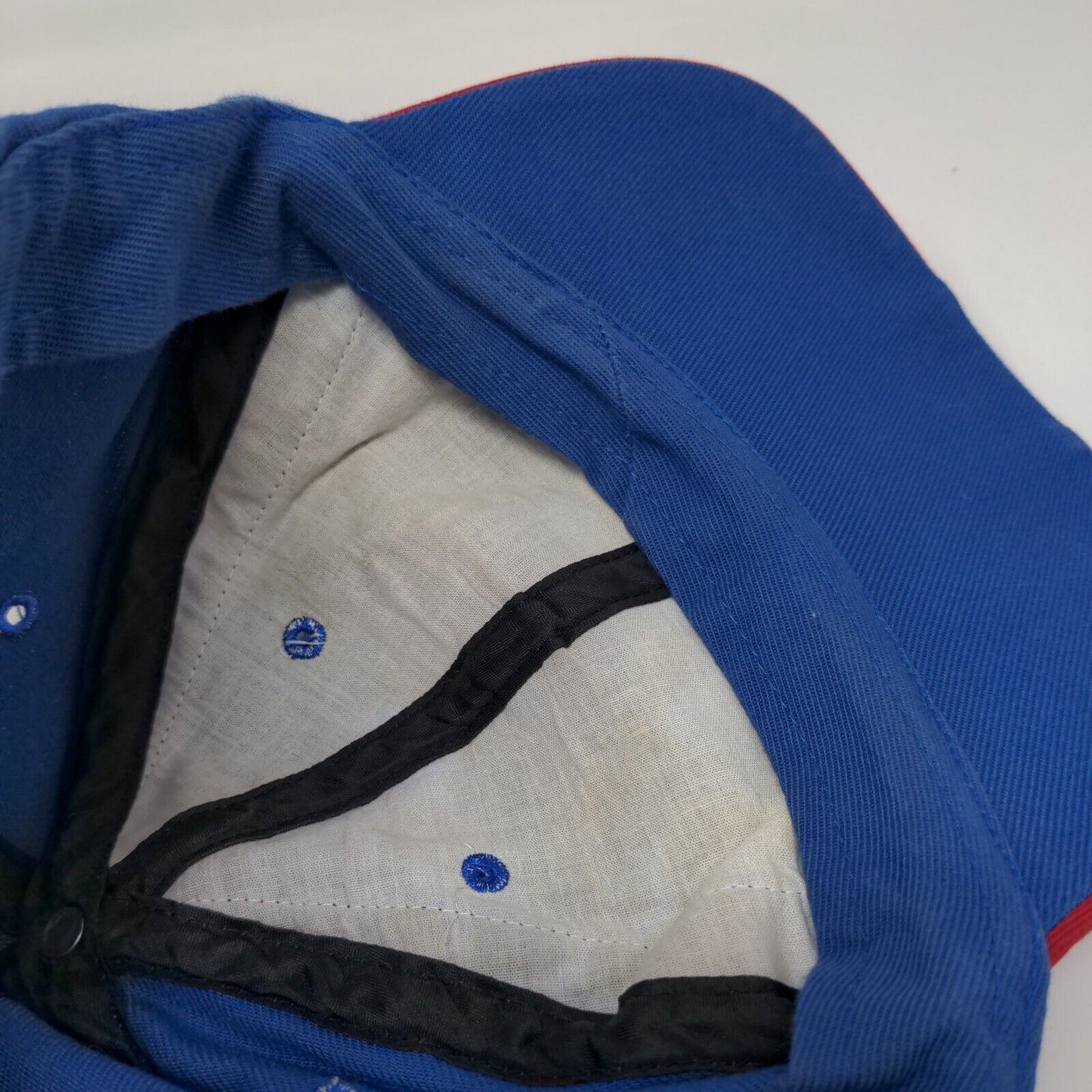 Unbranded Slideback Hat Blue One Size Adjustable Vent Holes 6 Panel
