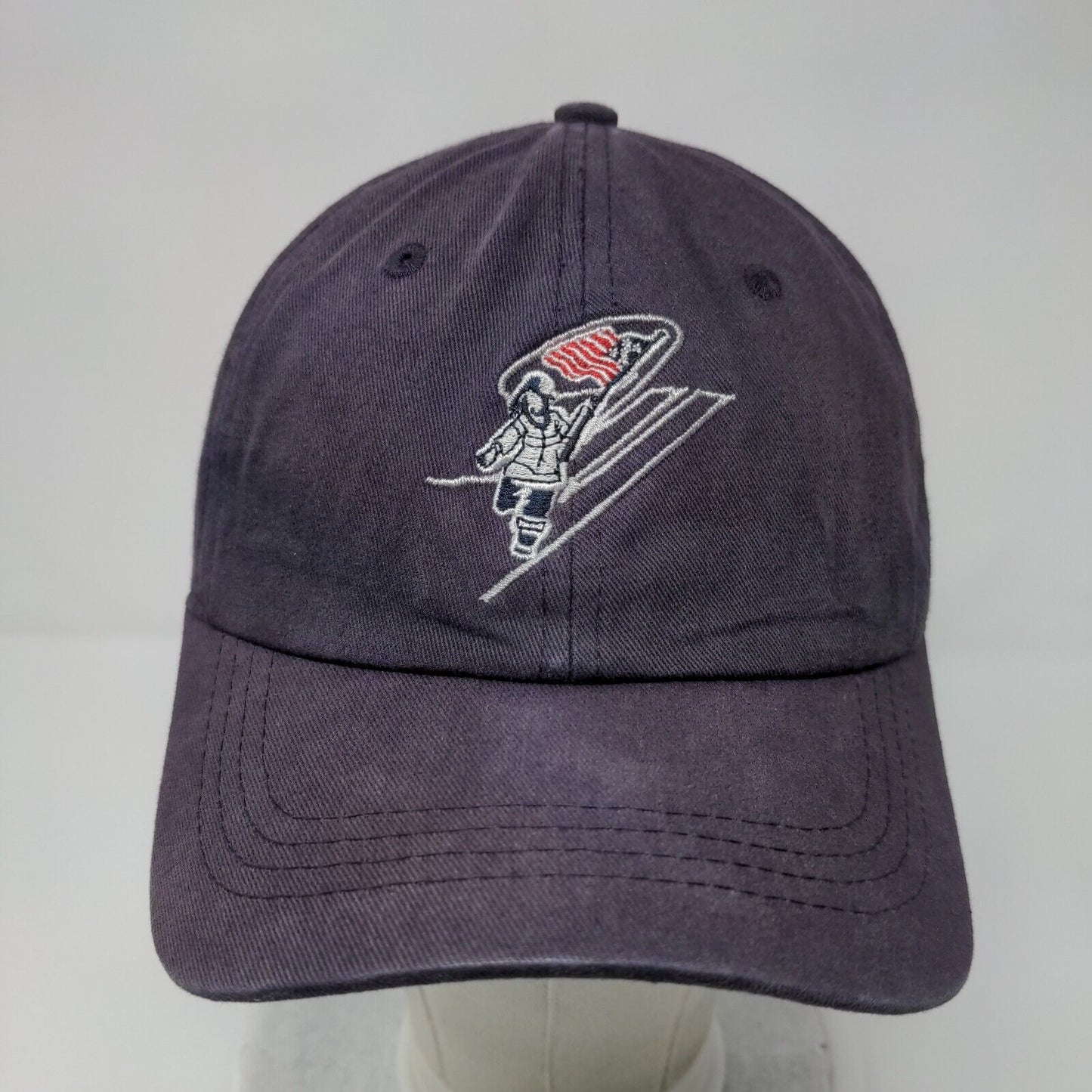 USA Flag Bearer Slideback Hat Blue One Size Adjustable Embroidered Patriotic