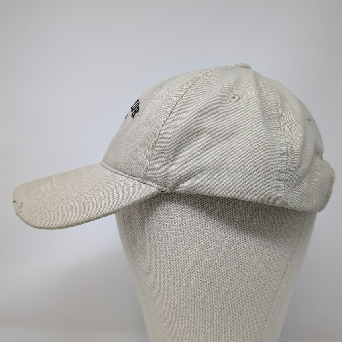 Michelob Brewing Co Baseball Cap Beige One Size Distressed Brim Slideback Hat
