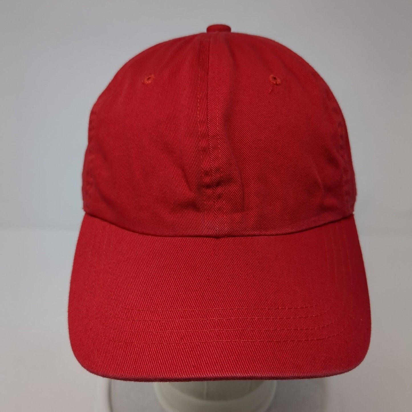 Lunada Bay Slideback Hat Red One Size Adjustable Vented Holes 6 Panel Blank