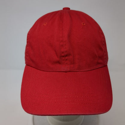 Lunada Bay Slideback Hat Red One Size Adjustable Vented Holes 6 Panel Blank