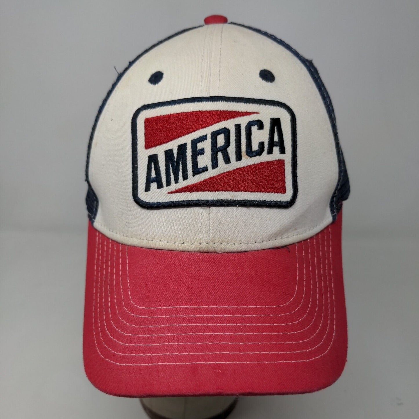 Unbranded Men's Strapback Mesh Back Hat Multicolor America Land of the Free Logo