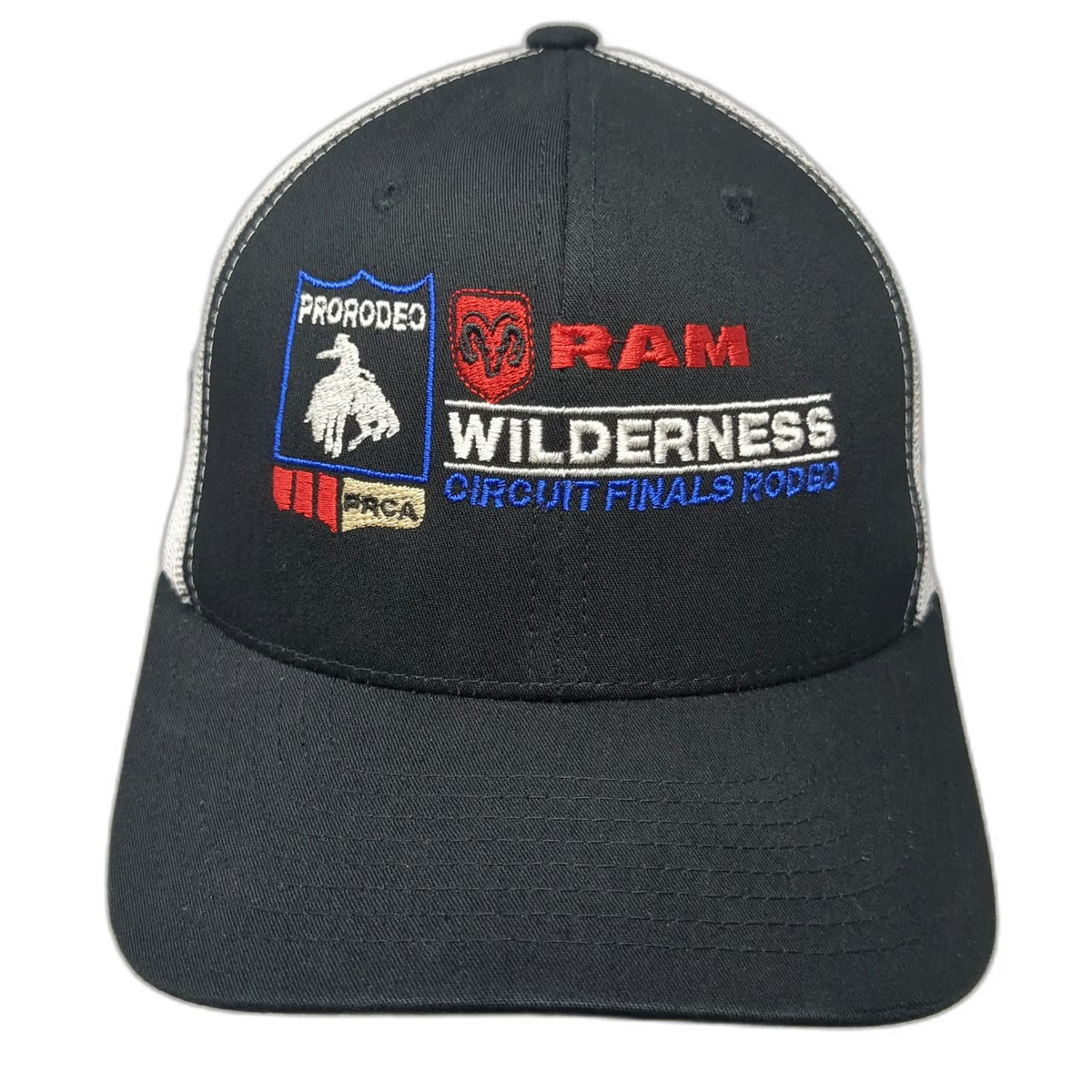 Yupoong Trucker Hat Black One Size RAM Wilderness Circuit Finals Rodeo Mesh