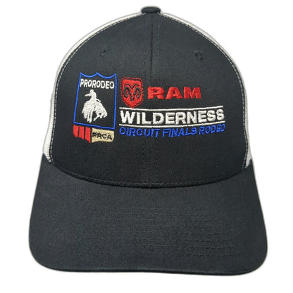 Yupoong Trucker Hat Black One Size RAM Wilderness Circuit Finals Rodeo Mesh