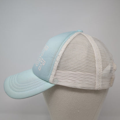 East Coast Snapback Trucker Hat Blue One Size Mesh Back Billabong
