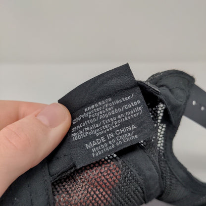 CF Chicago Fire Snapback Mesh Back Trucker Hat Black OSFA Embroidered