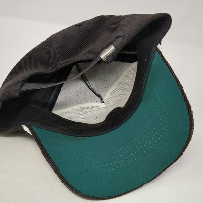 Ping 5 Panel Black Hat One Size Rope Corduroy Strapback Golf Embroidered USA