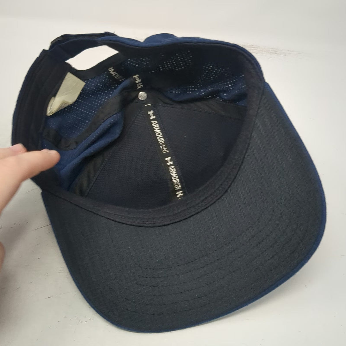 Under Armour Baseball Cap Blue One Size Fish Hooks Logo Strapback Hat Armourvent