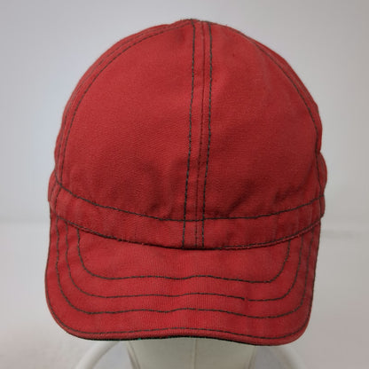Landry Cap Baseball Cap Red 7 1/8 Fitted Contrast Stitch Green Underbrim Hat