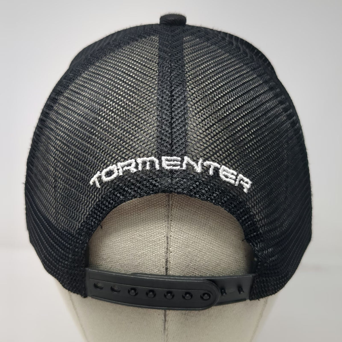Tormenter Trucker Hat Black One Size Fish Skeleton Tropical Floral Print