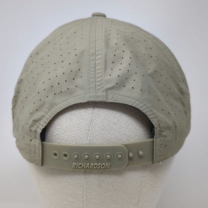 Richardson Trucker Hat Beige OSFM Venture Mountain Logo Rope Snapback Outdoors