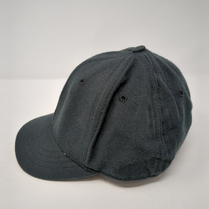 New Era Fitted Hat Blue 6 7/8 Solid Blank 6 Panel Vent Holes Outdoor