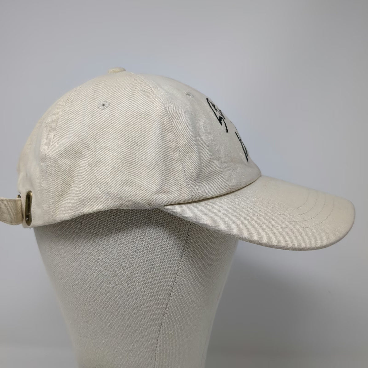 Atticus Baseball Cap Beige One Size Stay Wild Embroidery Slideback Cotton hat