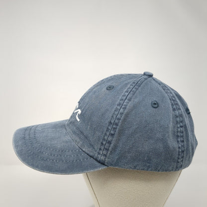 Wave Alpha Chi Omega Slideback Hat Blue One Size Leather Strap Adams
