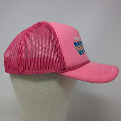 Poppi Trucker Hat Pink One Size this is my COWBOY Graphic Mesh Snapback Rope