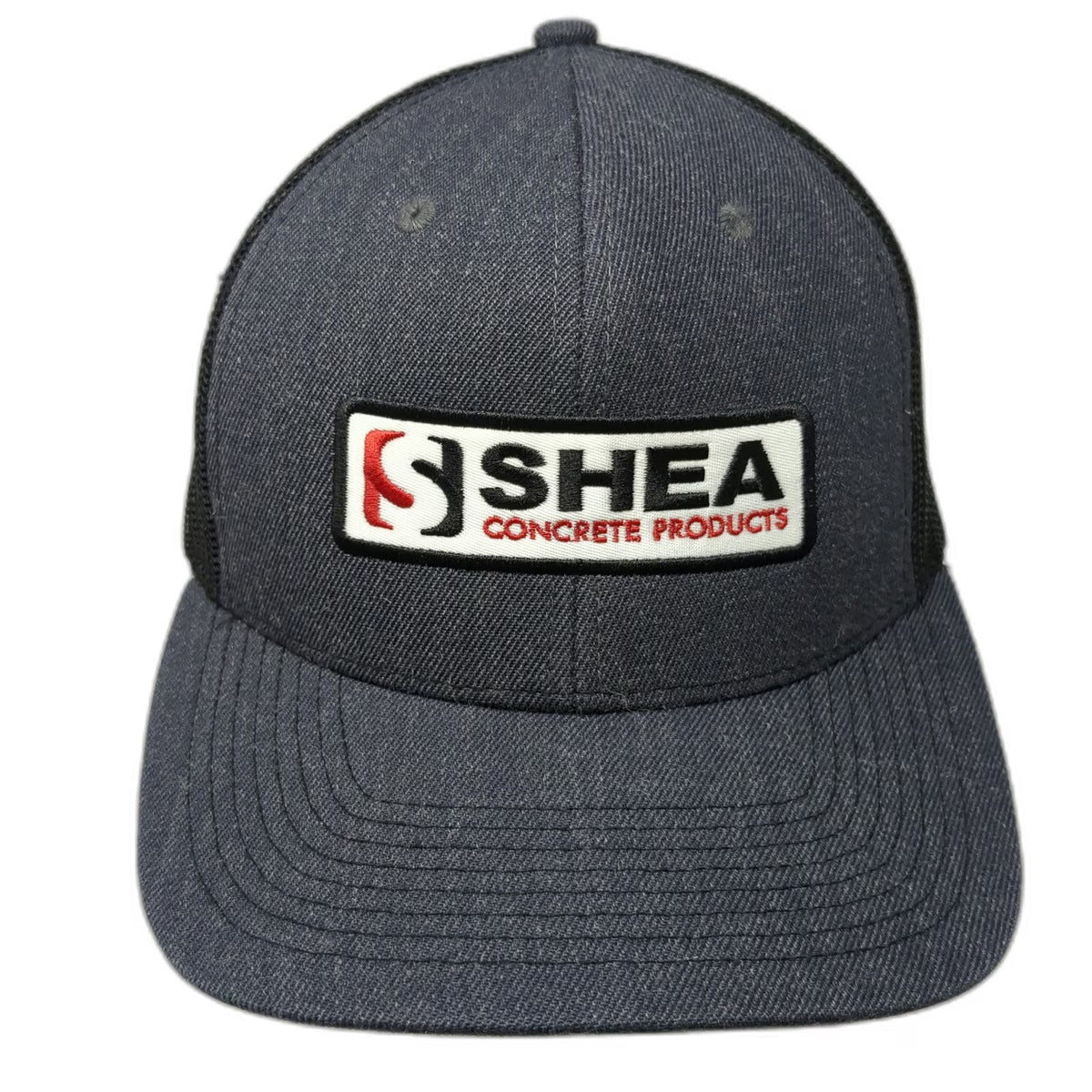 Fahrenheit Trucker Hat Gray One Size Shea Concrete Products Patch Mesh Snapback