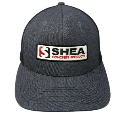 Fahrenheit Trucker Hat Gray One Size Shea Concrete Products Patch Mesh Snapback
