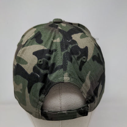 Pearl Bling Strapback Hat Camouflage One Size Adjustable 6 Panel