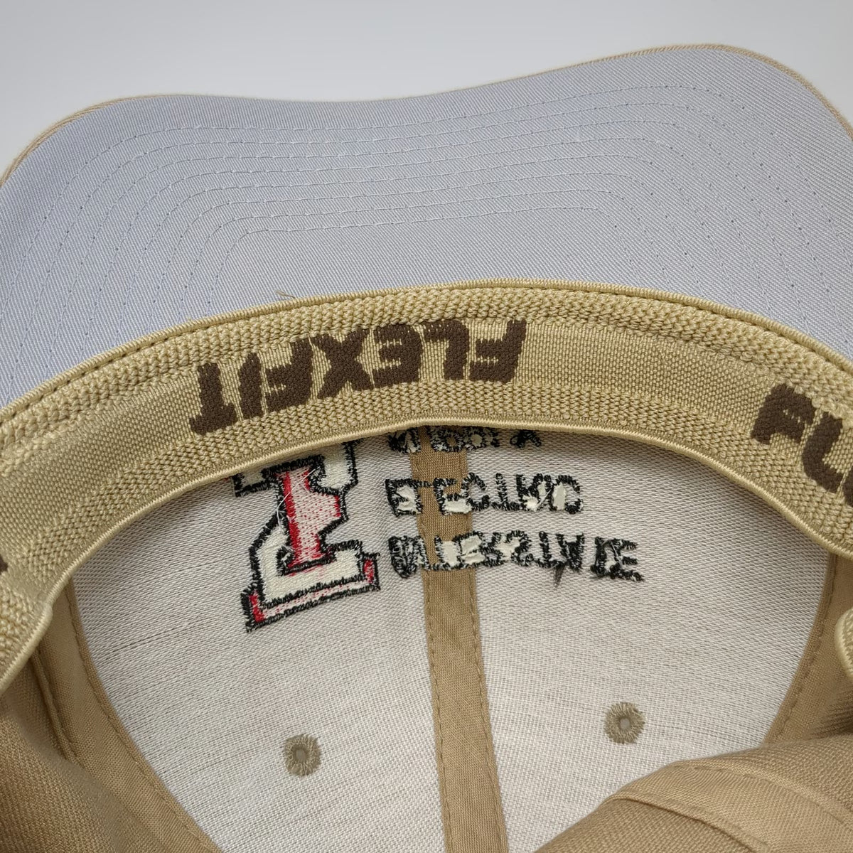 Port Authority Interstate Electric Supply Hat Baseball Cap Beige XL Fitted IES