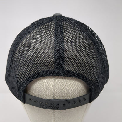 Fireside Pine USA Flag Snapback Trucker Hat Gray One Size Mesh Back