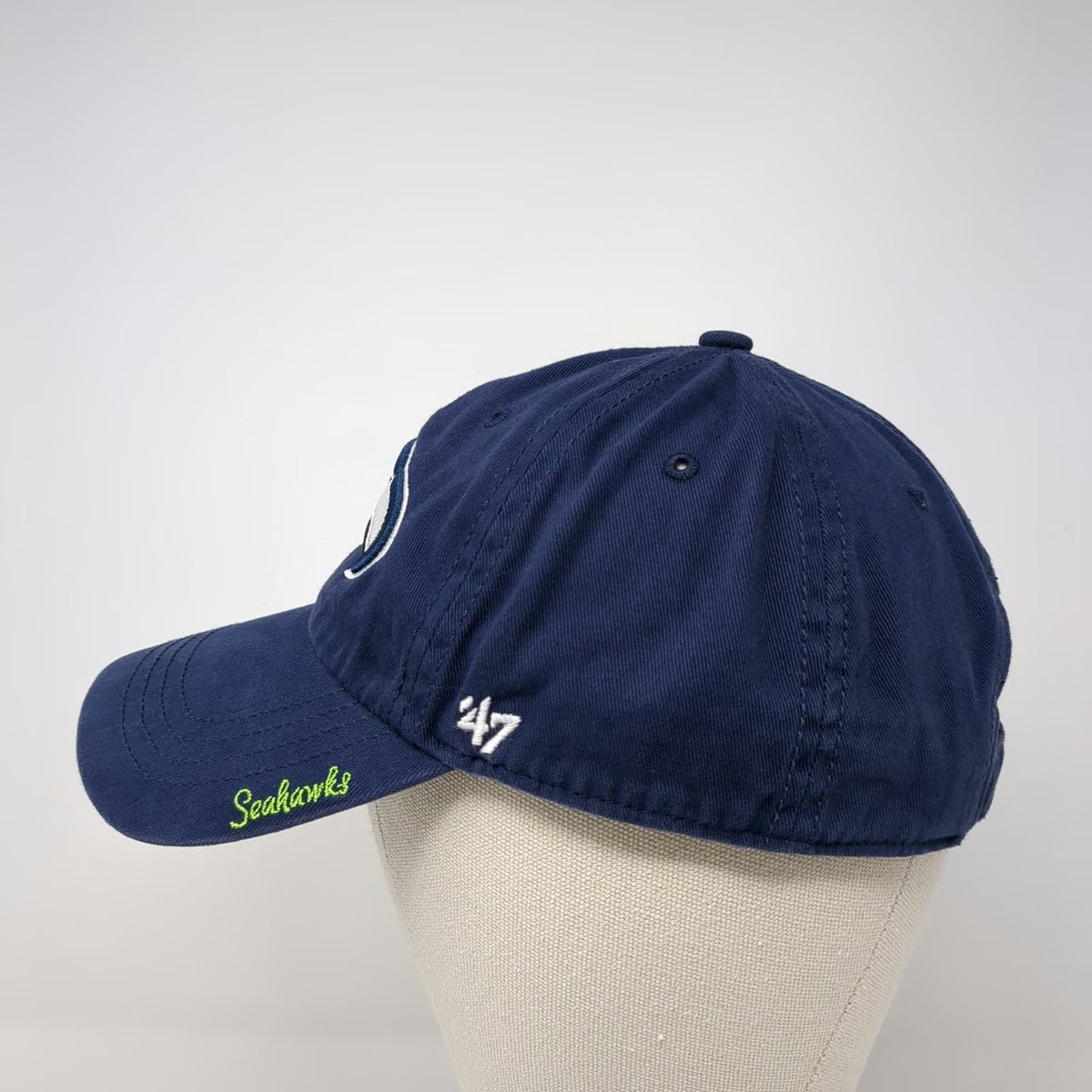 Seattle Seahawks NFL 47 Brand Blue Women's Cap Strapback Embroidered Logo Hat