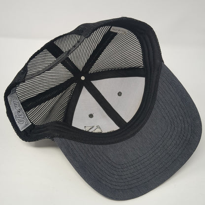 Builders First Source Snapback Trucker Hat Gray OS Adjustable Mesh Back Ivory