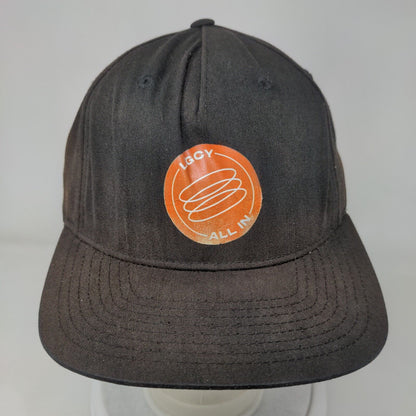 LGCY All In Snapback Hat Black One Size Adjustable Vent Holes Richardson