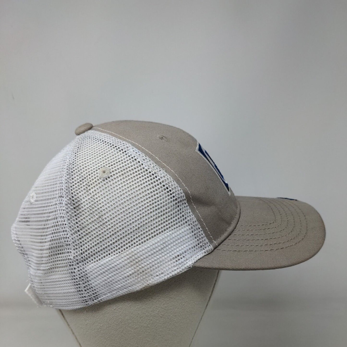 James River Equipment Strapback Trucker Hat Tan One Size Mesh Back