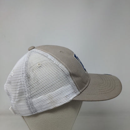 James River Equipment Strapback Trucker Hat Tan One Size Mesh Back