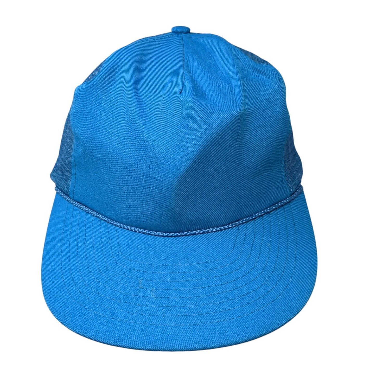 Mohr's Snapback Mesh Back Rope Trucker Hat Blue One Size Adjustable