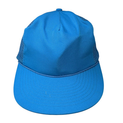 Mohr's Snapback Mesh Back Rope Trucker Hat Blue One Size Adjustable