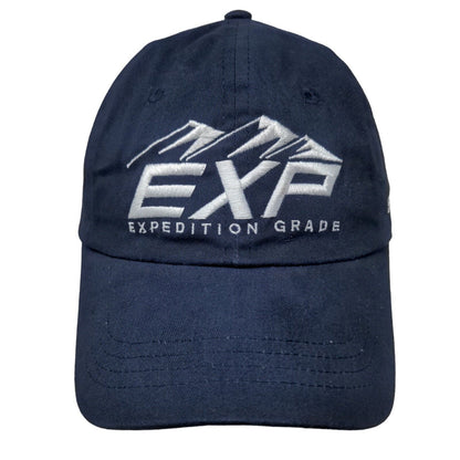 EXP Expedition Grade Strapback Hat Blue One Size Adjustable Embroidered Cotton