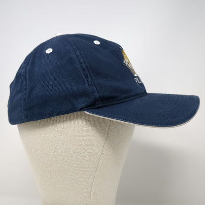 Yupoong Baseball Cap Blue One Size Hat Pilgrims Sailing Ship Graphic Strapback
