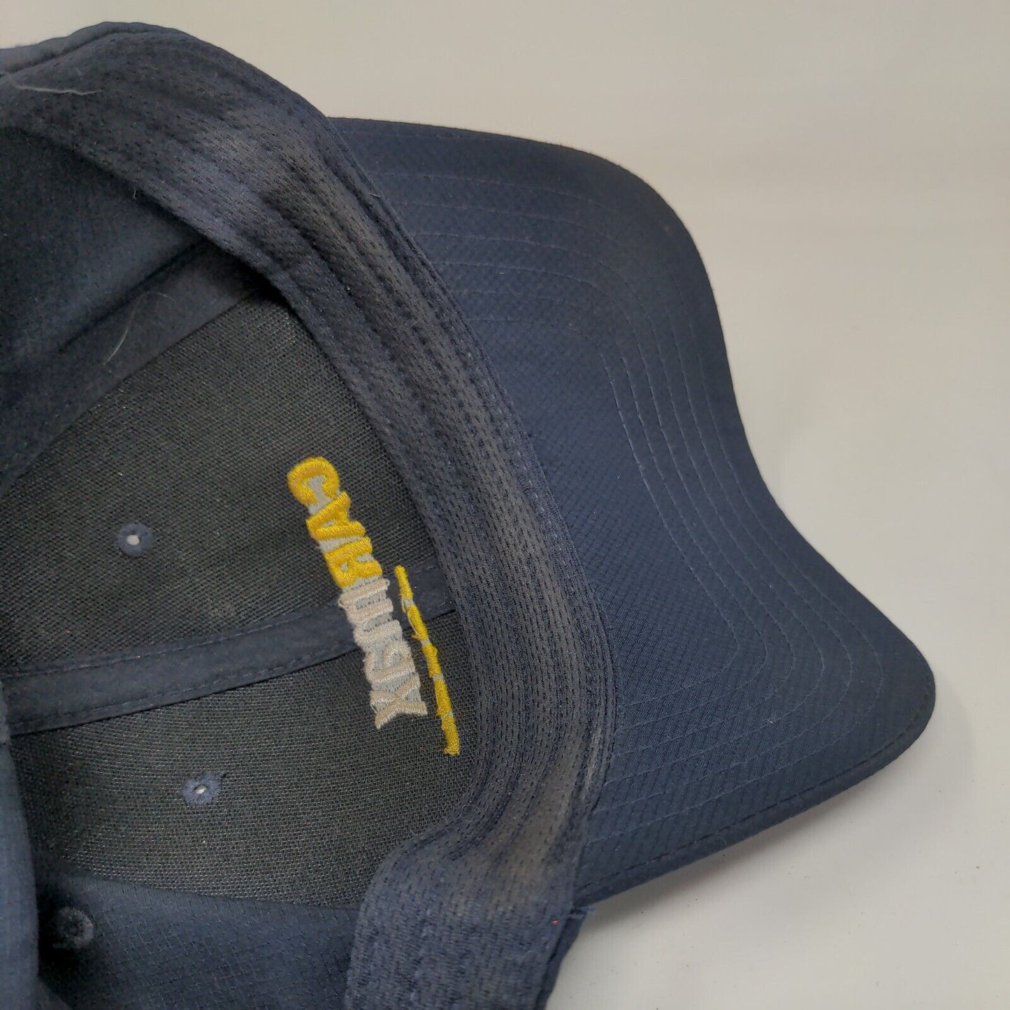 Carmax Strapback Hat Blue OSFA Adjustable Embroidered Vented Holes Polyester