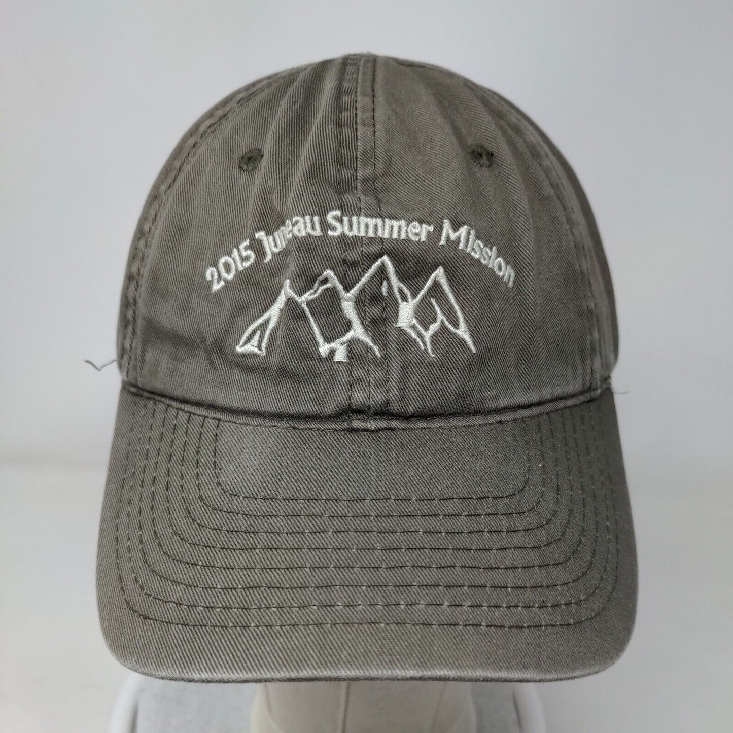 2015 Juneau Summer Mission Slideback Hat Brown OSFM Adjustable Embroidered OC