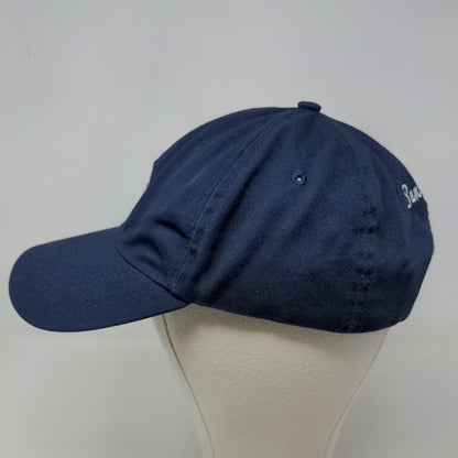 Sunny Co. Men's Strapback Hat Blue Embroidered Seahorse Logo Adjustable