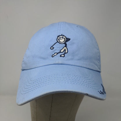 Life is Good Women's Slideback Hat Blue Adjustable Embroidered Golf Logo