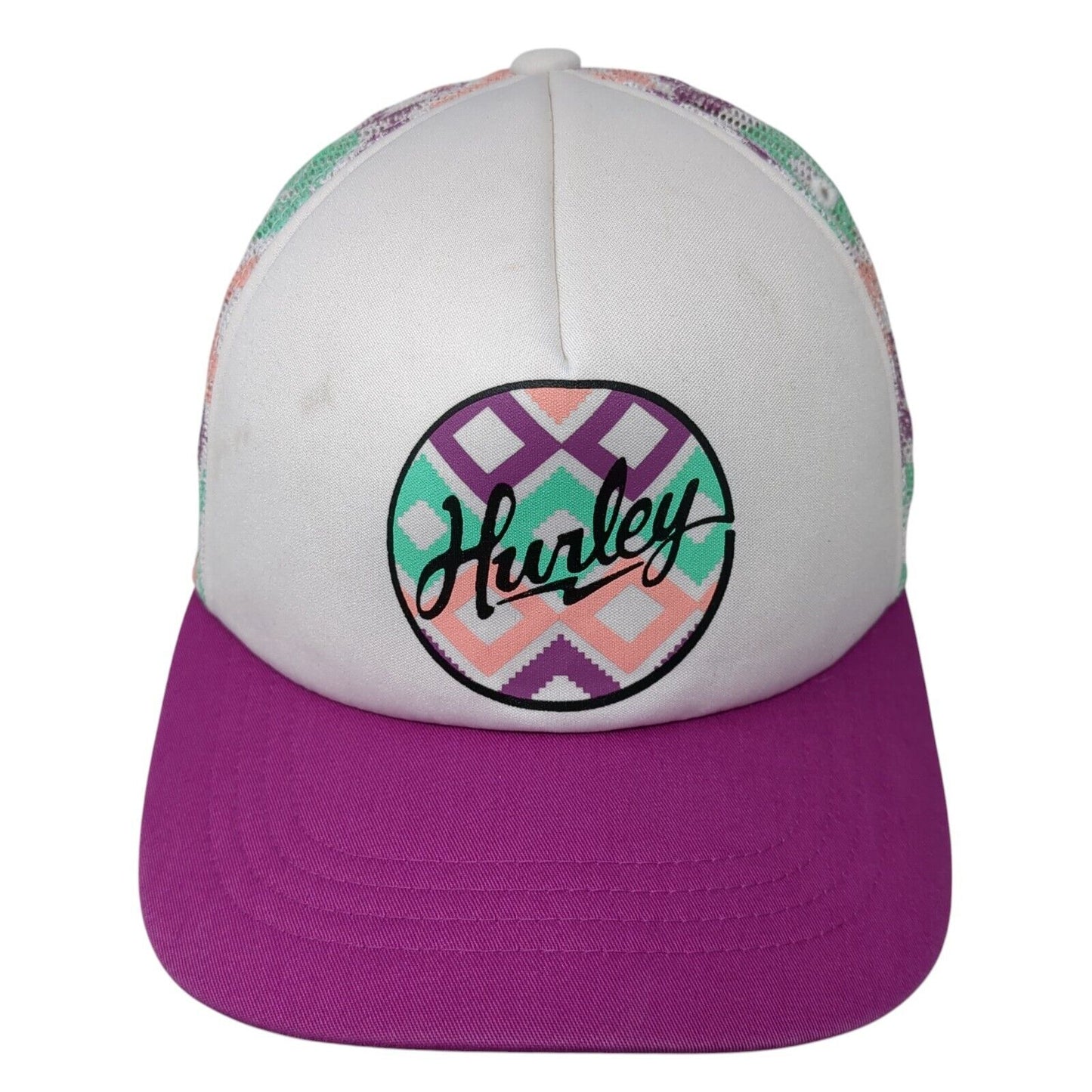 Hurley Snapback Trucker Hat Multi One Size Mesh Back Outdoor Yupoong