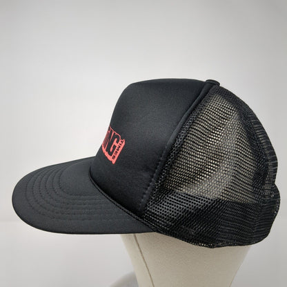 Shooting Times Snapback Rope Trucker Hat Black One Size Mesh Back KC