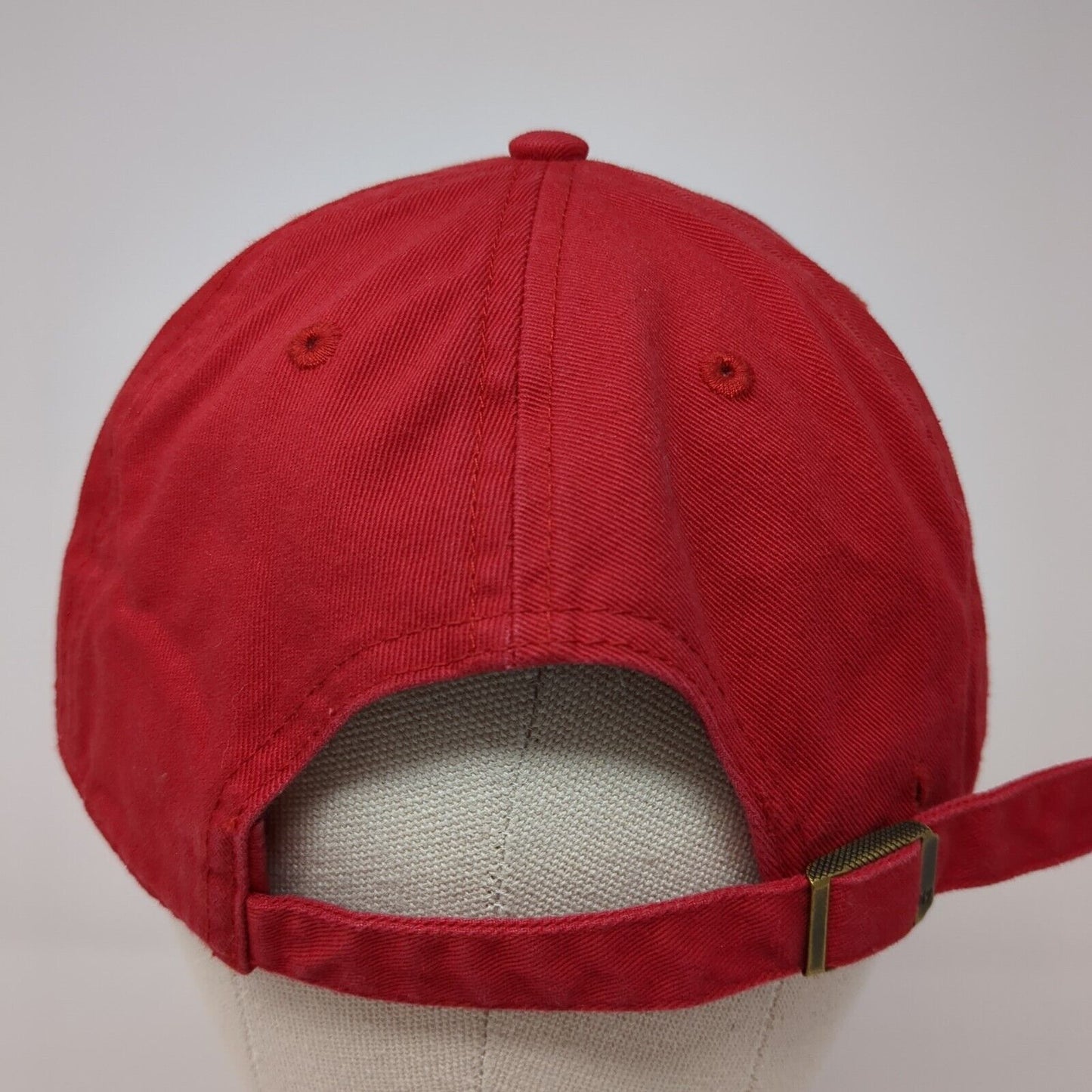 '47 Slideback Hat Red One Size Adjustable Bling Rhinestone Logo 6 Panel