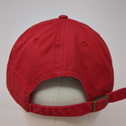 '47 Slideback Hat Red One Size Adjustable Bling Rhinestone Logo 6 Panel