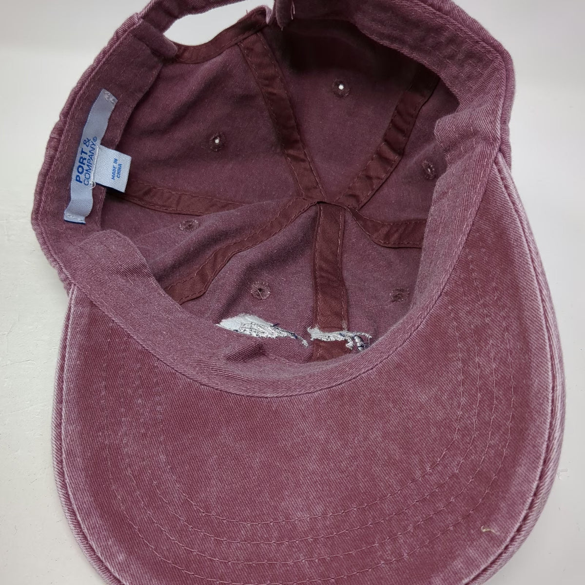 Port & Company Pink Baseball Cap One Size Down The Hatch Rope Slideback Hat