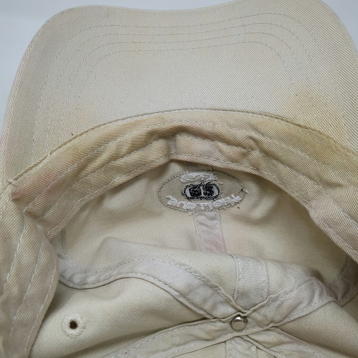 Anheuser-Busch Baseball Cap Beige One Size Bud Light Golf 92 Patch Hat Slideback