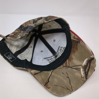 Hobart Brothers USA Flag Slideback Hat Camouflage OS Patriotic Outdoor Cap